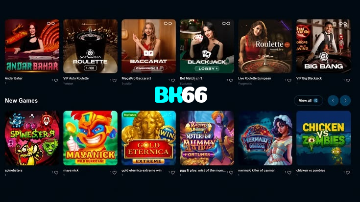 available types of BK66 bet including pre-match live express and system bets